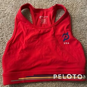Red Peloton Olympic Sports Bra